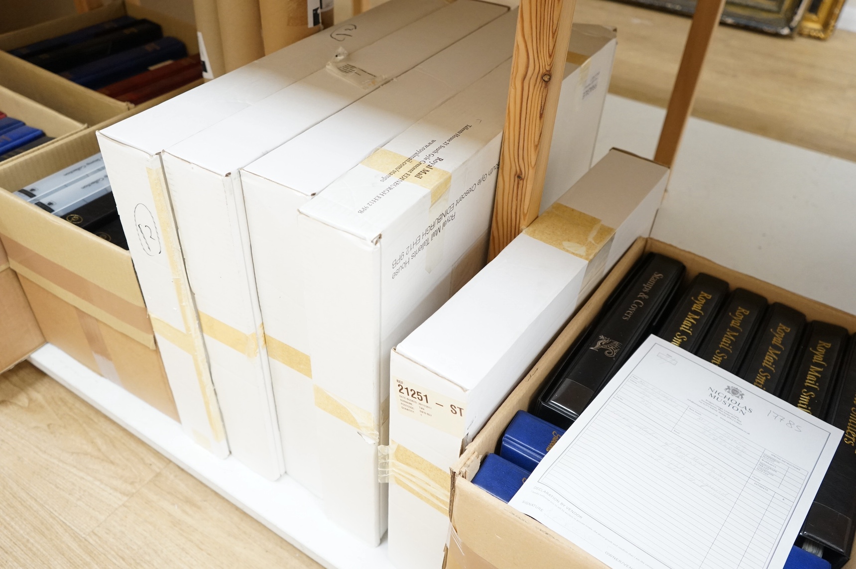 A large collection of Royal Mail Smilers GB FDCs in albums and loose. Condition - varies